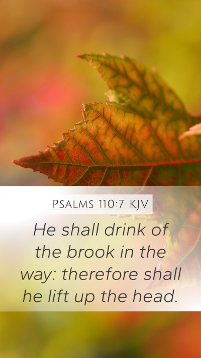 Psalms 110:7 Explained