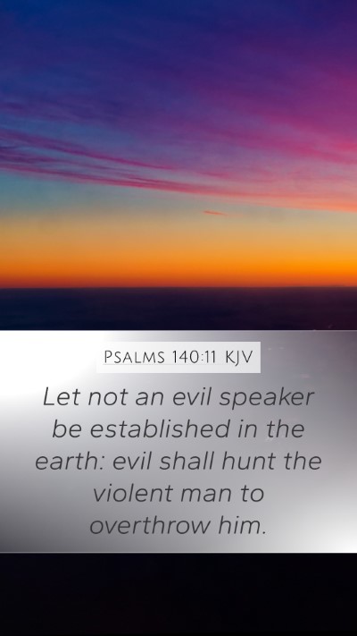 Psalms 140:11 Explained