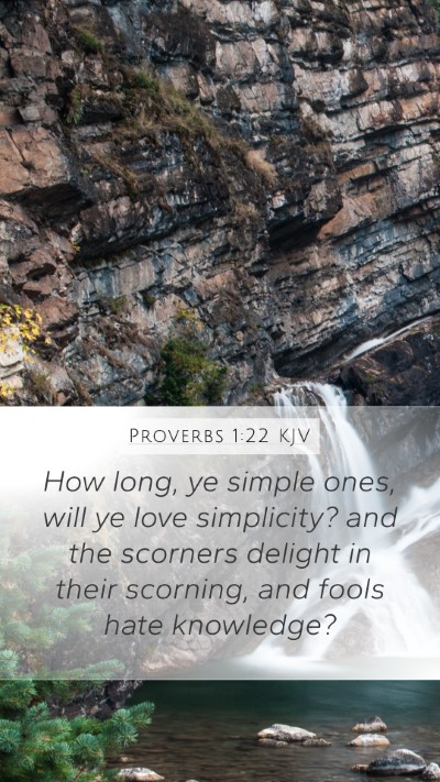 Proverbs 1:22 Explained