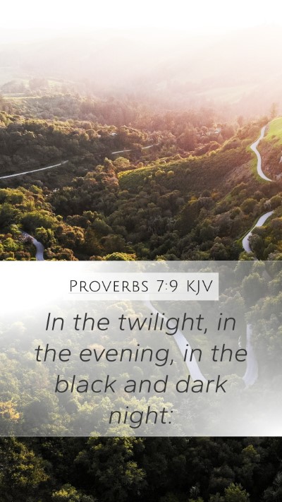 Proverbs 7:9 Explained