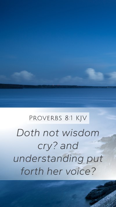 Proverbs 8:1 Explained