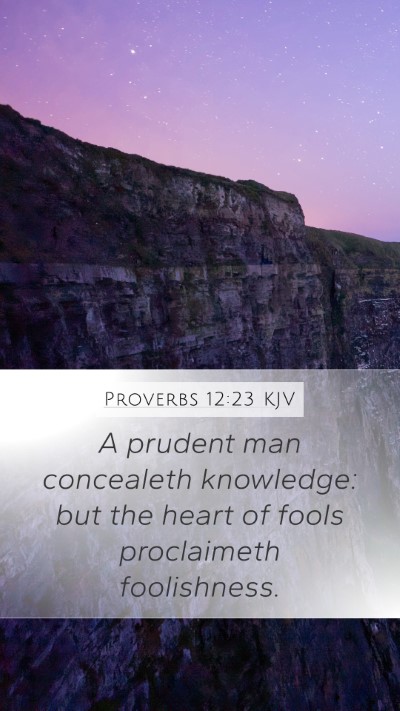 Proverbs 12:23 Explained