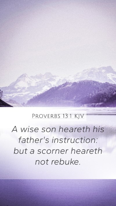 Proverbs 13:1 Explained