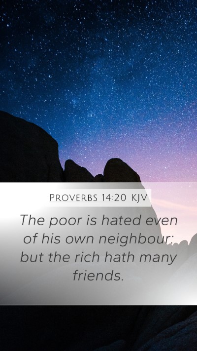 Proverbs 14:20 Explained