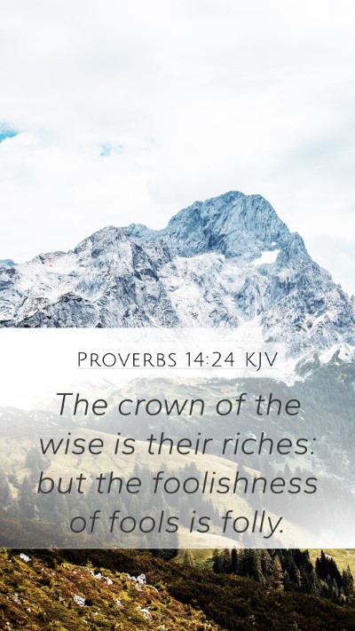 Proverbs 14:24 Explained