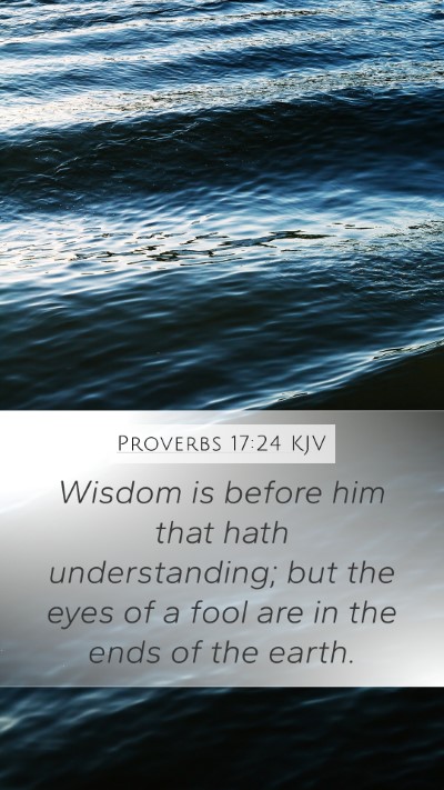 Proverbs 17:24 Explained