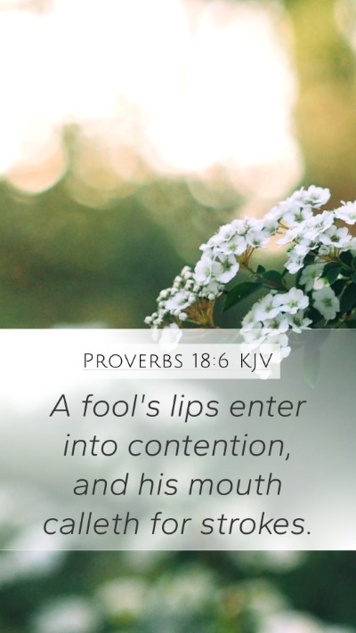 Proverbs 18:6 Explained