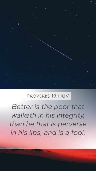 Proverbs 19:1 Explained