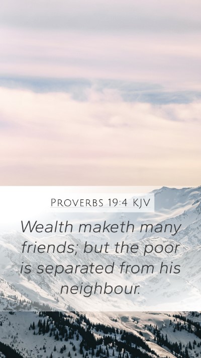 Proverbs 19:4 Explained