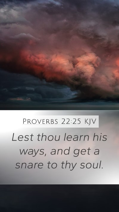 Proverbs 22:25 Explained