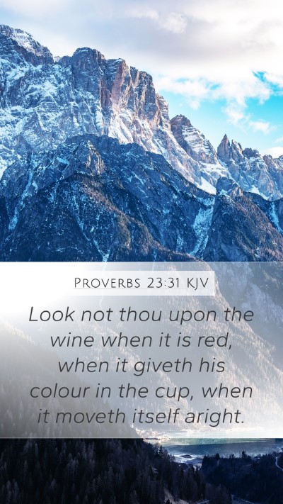 Proverbs 23:31 Explained