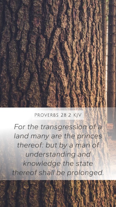 Proverbs 28:2 Explained