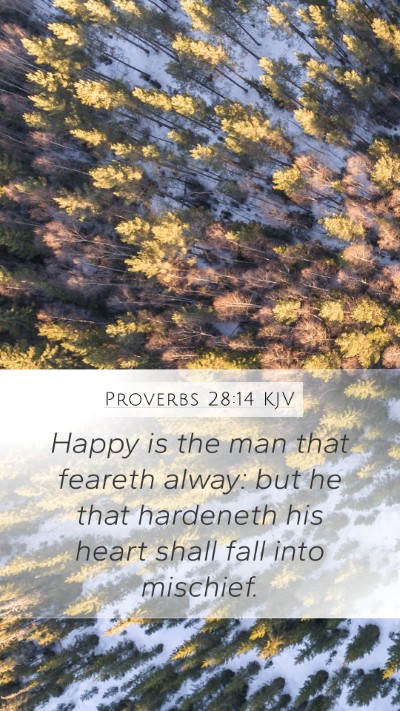 Proverbs 28:14 Explained