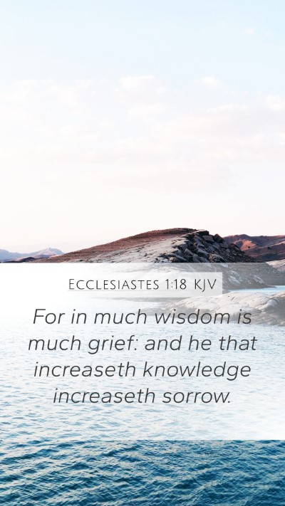 Ecclesiastes 1:18 Explained