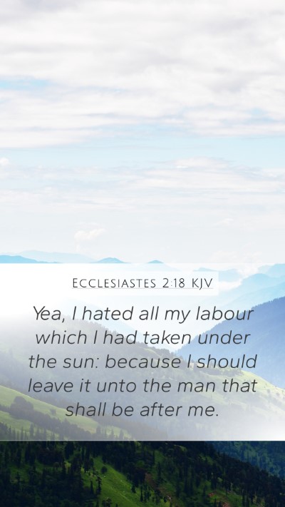 Ecclesiastes 2:18 Explained