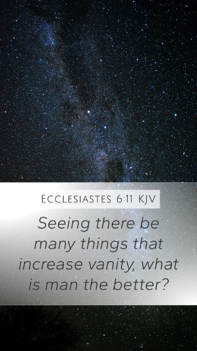 Ecclesiastes 6:11 Explained