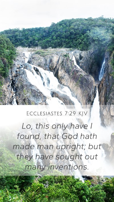 Ecclesiastes 7:29 Explained