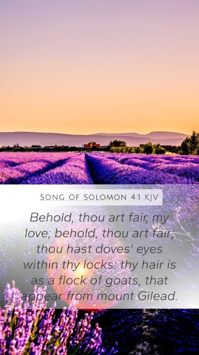 Song of Solomon 4:1 Explained