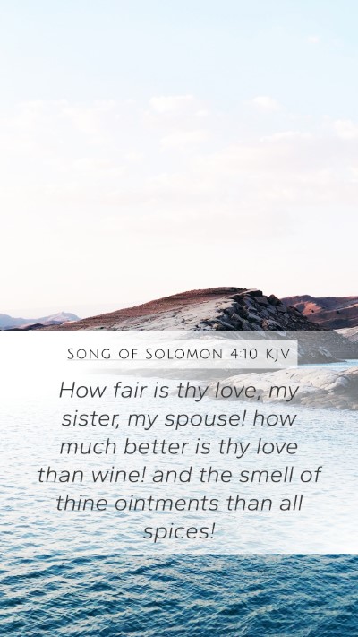 Song of Solomon 4:10 Explained