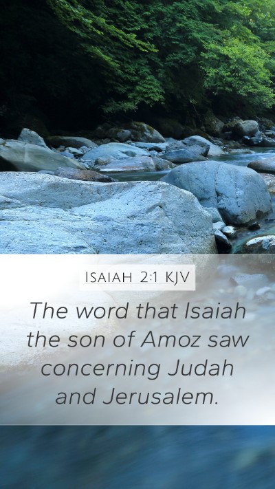 Isaiah 2:1 Explained