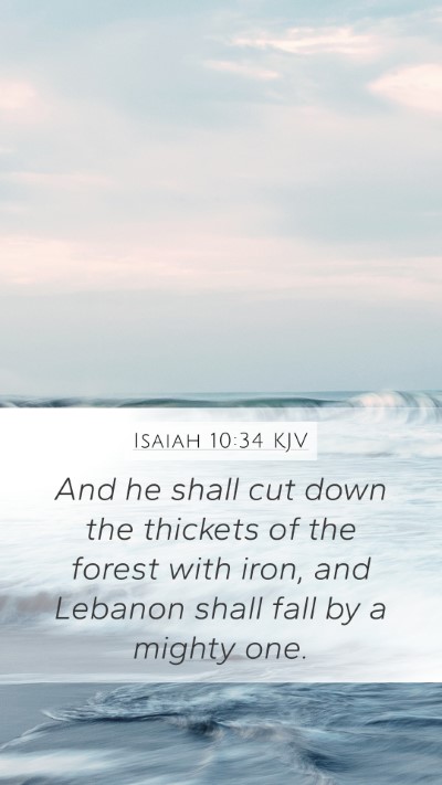 Isaiah 10:34 Explained