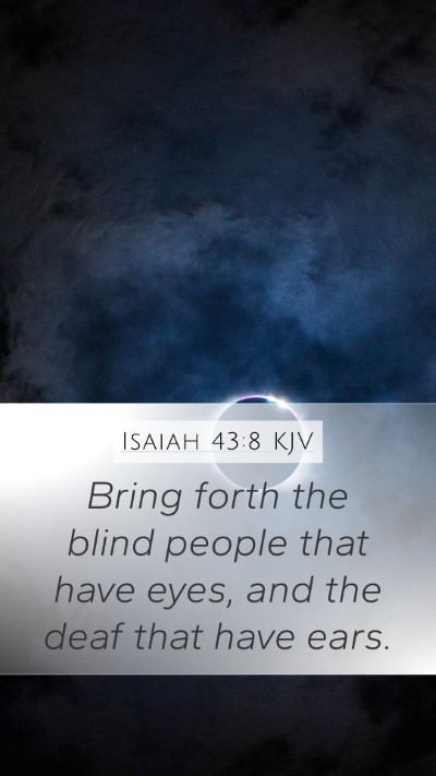 Isaiah 43:8 Explained