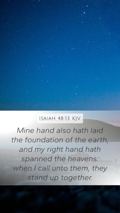 Isaiah 48:13 Explained