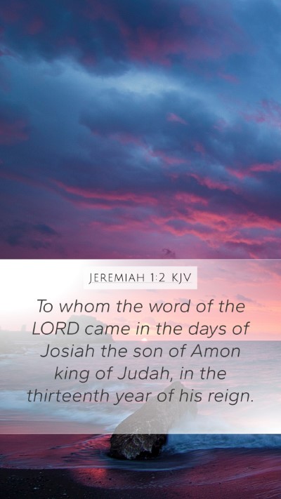 Jeremiah 1:2 Explained