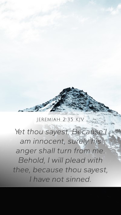 Jeremiah 2:35 Explained