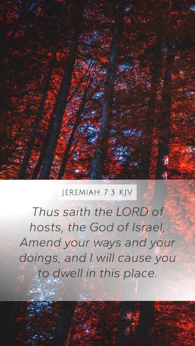 Jeremiah 7:3 Explained