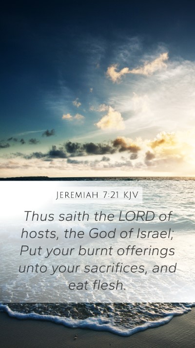 Jeremiah 7:21 Explained