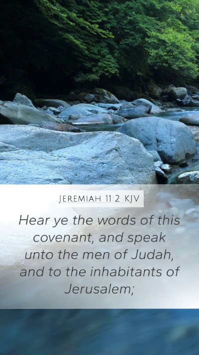 Jeremiah 11:2 Explained