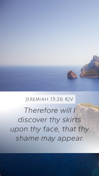 Jeremiah 13:26 Explained