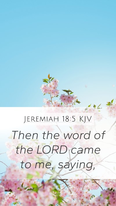 Jeremiah 18:5 Explained