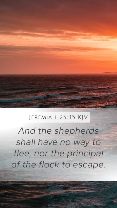 Jeremiah 25:35 Explained