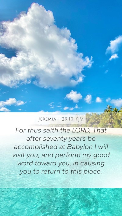 Jeremiah 29:10 Explained