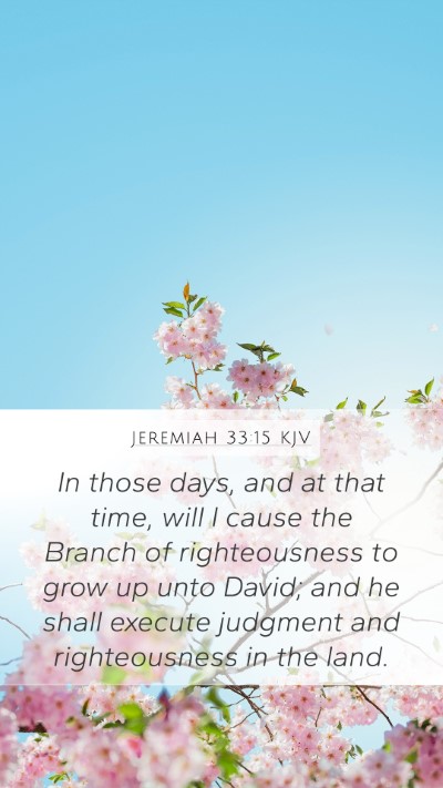 Jeremiah 33:15 Explained