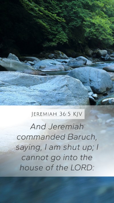 Jeremiah 36:5 Explained