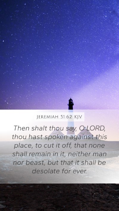 Jeremiah 51:62 Explained