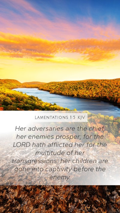 Lamentations 1:5 Explained