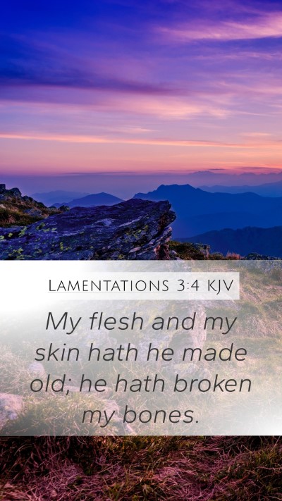 Lamentations 3:4 Explained