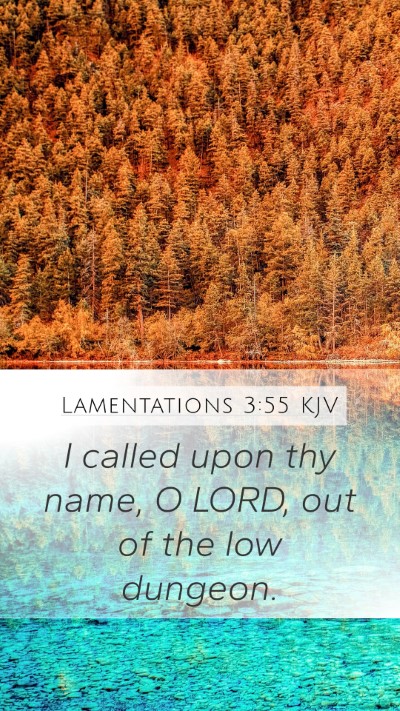 Lamentations 3:55 Explained