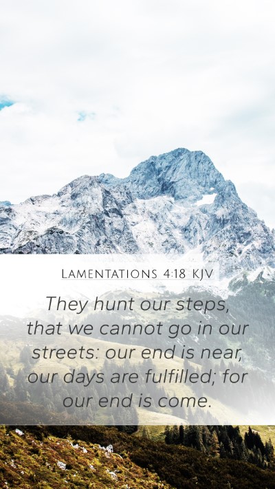 Lamentations 4:18 Explained