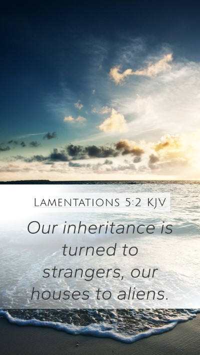 Lamentations 5:2 Explained