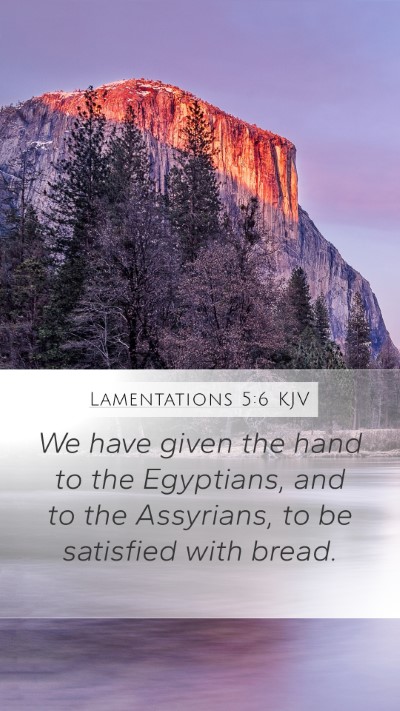 Lamentations 5:6 Explained