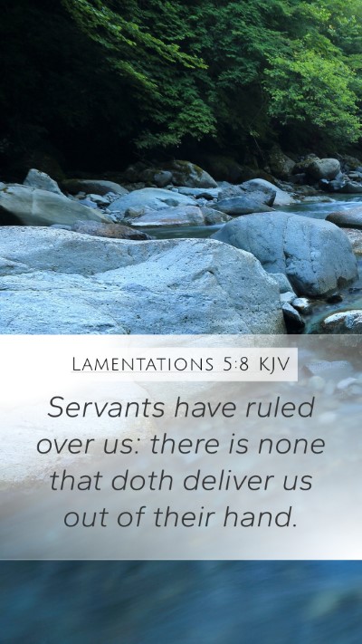 Lamentations 5:8 Explained