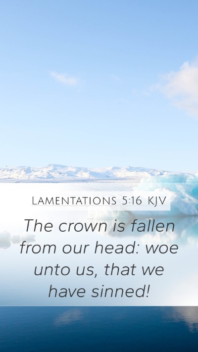 Lamentations 5:16 Explained