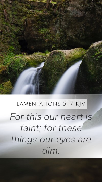 Lamentations 5:17 Explained