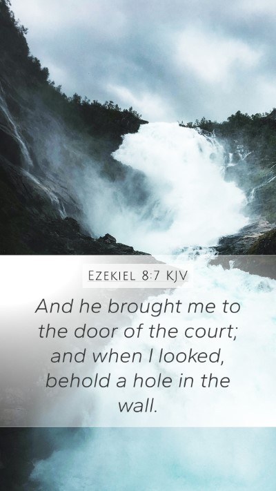 Ezekiel 8:7 Explained