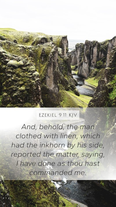 Ezekiel 9:11 Explained